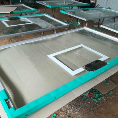 China Fiberglass aluminum alloy frame backboard pads plexiglass tempered glass basketball backboard replacement for sale for sale