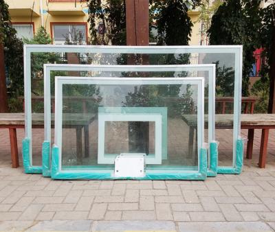 China Fiberglass Home Made Tempered Glass Outdoor Basketball Backboard for sale