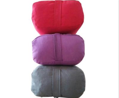 China Yoga Exercises Hot Sale Eco-friendly Cotton Yoga Bolster Rectangular Hollow Pillow for sale