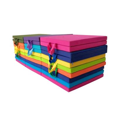 China Professional Training Cheap Price Gymnastics Gym Mat Improve Thick Folding Crash for sale