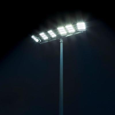 China Round Shape / One Side Anti Falling Football Pitch Lighting Hot Dip Galvanized Steel High Mast Light Pole for sale