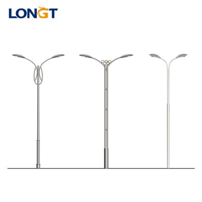 China Mixed Heavy Used Double Arm Street Light Post Poles For Sale for sale