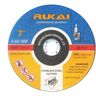 China Durable 7inch 180X3X22mm Cutting Disc For Metal And Stainless Steel From China for sale