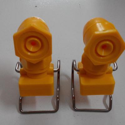 China plastic adjustable ball clamp nozzle snap in clip eyelet nozzle or split eyelet connector  for vacuum tank spray for sale