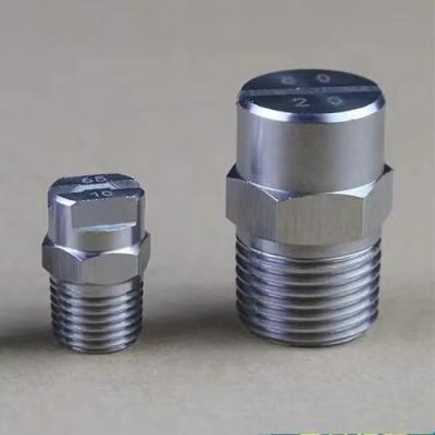 China Stainless Steel Flat Fan Spray Nozzle for Industrial Water and Aerosol Production for sale