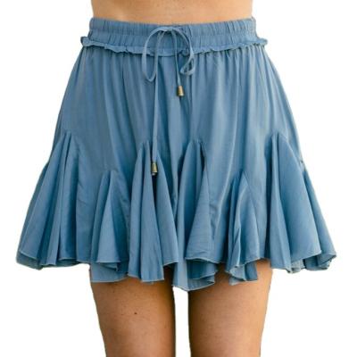 China 2021 Breathable Elastic Waist Latest Style Tailored Women's Original Ruffled High Comfortable Mini Skirt for sale