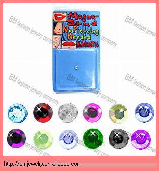 China Fashion Body Jewelry Fake Stud Nose Lip Monroe Labret Ear Cartilage Magnetic Jewelry for sale