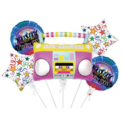 China HAPPY BIRTHDAY Celebrate Happy Birthday Movie Foil Balloon Set Spanish Happy Birthday Modeling Balloon for sale