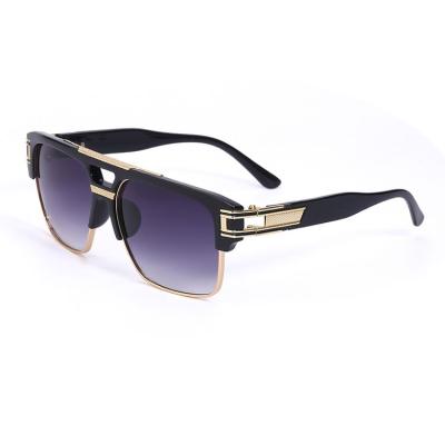 China Fashion Sunglasses China Factory Newest High Quality Frame Metal+PC Material Oversized Square Sunglasses for sale