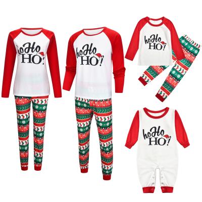 China Free Sample Breathable Cotton Pajamas Family Pajamas Set Christmas Family Pajamas Fast Shipping for sale