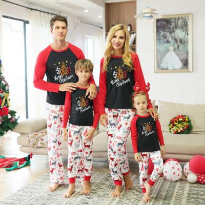 China 2021 Breathable Baby Boy Kids Halloween Adult Pajamas Two Piece Set Toddler Kids Halloween Family Matching Pajamas for sale