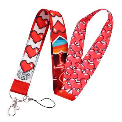 China Custom Professional Printing Logo OEM Neck Sports Blank Sublimation Polyester Lanyard for sale