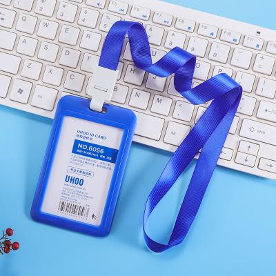 China Professional Wholesale Promotion Gifts High Quality Polyester Neck Lanyard With Verified ID Card Holder Plastic for sale