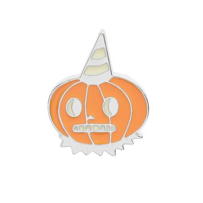 China Custom Christmas Halloween Pumpkin Badge Brooch Logo Hard Soft Enamel Metal Lapel Pins for sale