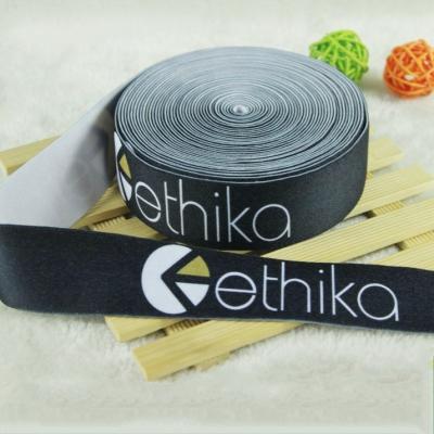 China Viable Manufacturer Custom 30mm High Quality Sublimation Printed Elastic Band For Sports Underwear Waistband for sale