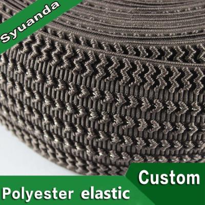 China Viable Manufacturer 40mm Superior Custom High Quality Polyester Non Slip Elastic Band For Clothes Belt for sale