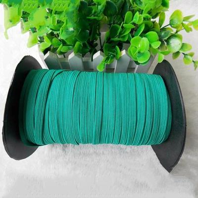 China Sustainable Factory Cheap Bulk 6mm Colored Braided Elastic Band For Notebook Ribbon for sale