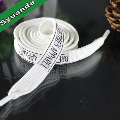 China Flat Polyester Printed Cheap Custom Wholesale Shoe Laces for sale