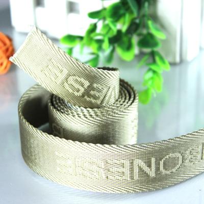 China Custom heavy duty jacquard fabric jacquard polyester webing strip 4cm for bags belt for sale