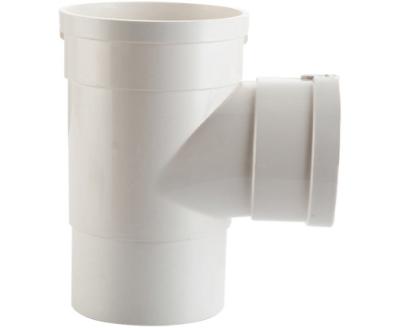 China Internal And External Common Fittings Chicken Farm PVC Drainage Pipe Tee Down Plug-in Type Pipe Necking Tee for sale