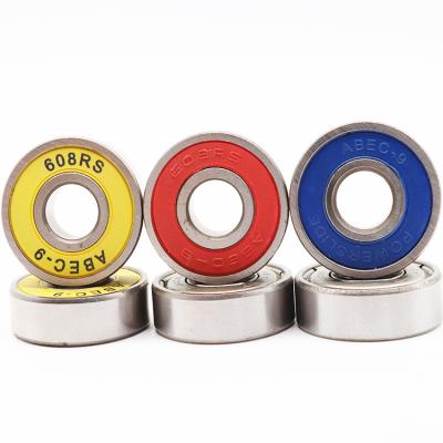 China Manufacturers High Speed ​​Spot ABEC-9 Low Noise Professional Skateboard Bearing Mute Wheel Skate 608 RS Skateboard High Speed ​​Twisted Bearings for sale