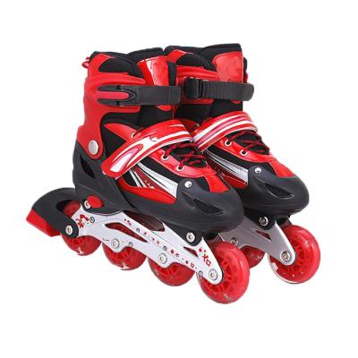 China Popular Kids Girl And Teenager Boys Skate Shoes Adult Adjustable Inline Quad Roller Skate Shoes for sale