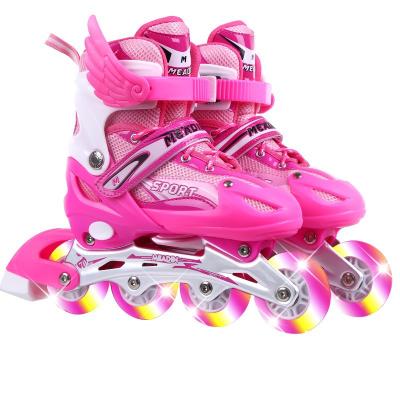 China Kids and Teenager Roller Skates Freestyle High Quality Adjustable Roller Inline Skate Shoes for sale