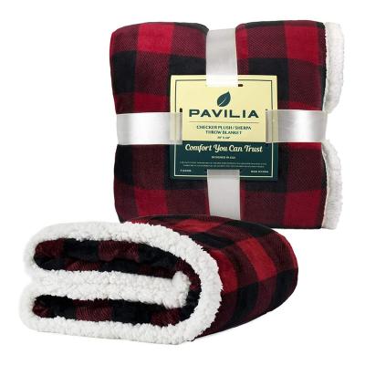 China Hot Selling Anti-Static Multicolor Knitted Flannel Blanket Cheap Blanket Sherpa Blankets For Christmas for sale