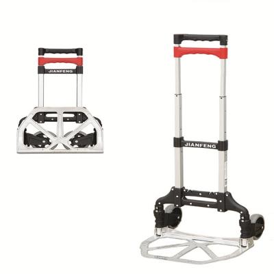 China Easy folding aluminum portable foldable hand truck, aluminum cart, 2 wheel cart for sale