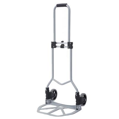 China Mini Folding Hand Trolley Aluminum Storage Cart 2 Small Trick Wheels for sale