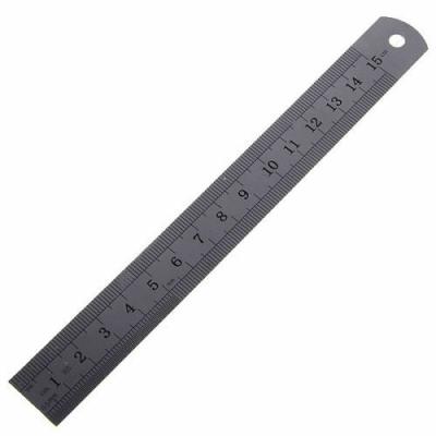 China LULAND Metal Stainless Steel Straight 6cm Inch/15 Ruler for sale