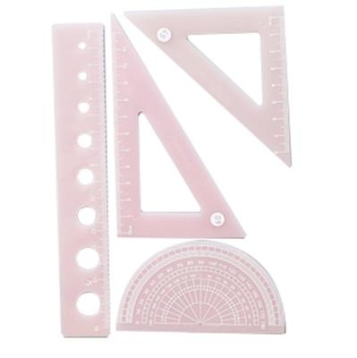 China LULAND High Quality Plastic Students Ruler Pink Costume (Free Sample) for sale