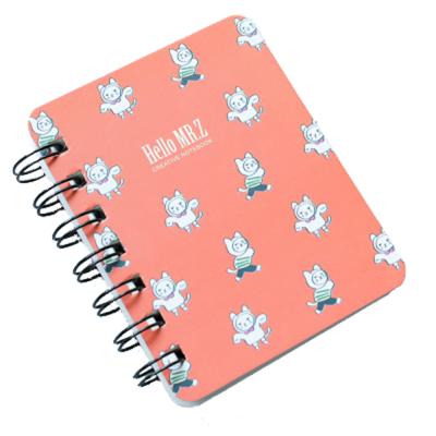 China LULAND Hot Selling Spiral Cat Shorthand Floral Notebook Binder Cute for sale