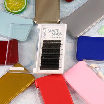 China Soft Synthetic Hair Cashmere Eyelash Extensions Flat Lash Extensions With Custom Logo for sale