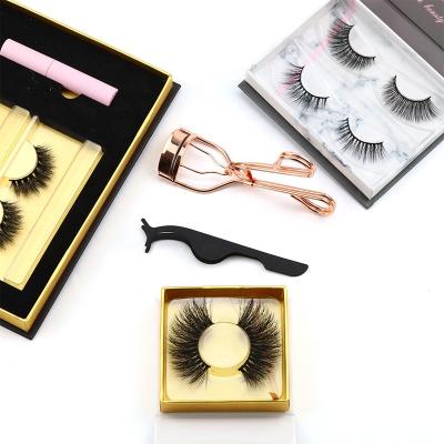 China Long Natural Create Own Brand 3D 22mm Real Mink Strip Eyelashes Vendor Bulk for sale