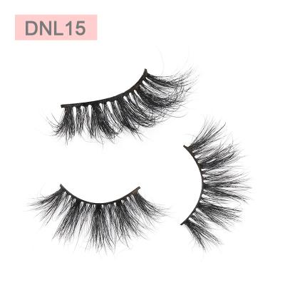 China 2022 Newest And Comfortable 3d Soft Mink Lashes 25mm Length Best Seller DNL Series Real Mink Eyelashes Private Logo for sale