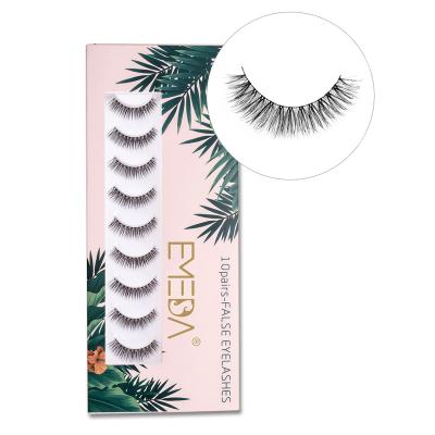 China EMEDA Natural 5pairs/10pairs 005 False Mink Eyelashes Custom Packaging Box with Glue and Wick Applicator in stock for sale