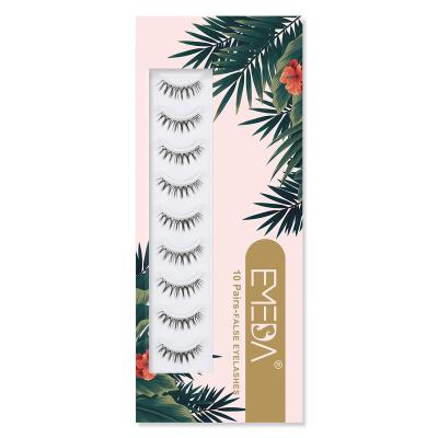 China EMEDA X03 3D Natural Faux Mink Lashes Wholesale Price 10 Pairs Short And Soft Lashes In Stock for sale