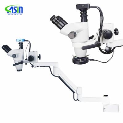 China Metal Dental Equipment Optional Microscope Continuous Zoom With Camera For Dental Chair Unit for sale