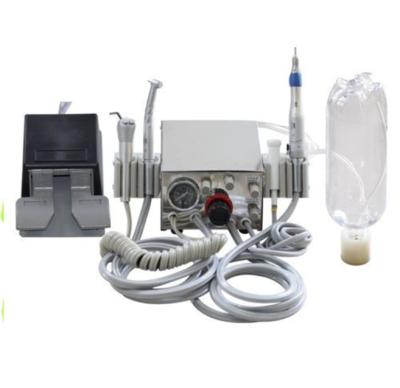 China Metal Turbine Unit Dental Portable Work With Air Compressor Portable Dental Unit Built-in Scaler for sale