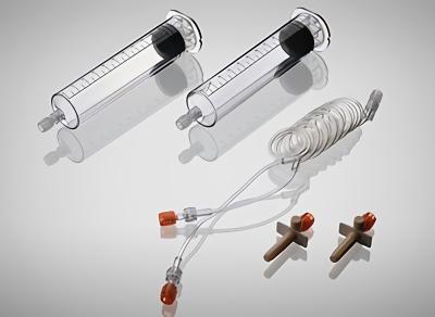 Cina C01-006-10 Double Cylinder 100ml Pressure Injector Syringe in vendita