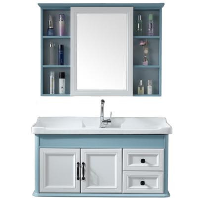 China Modern Warm Carbon Fiber Bathroom Cabinet With Wall Mirror Cabinet for sale