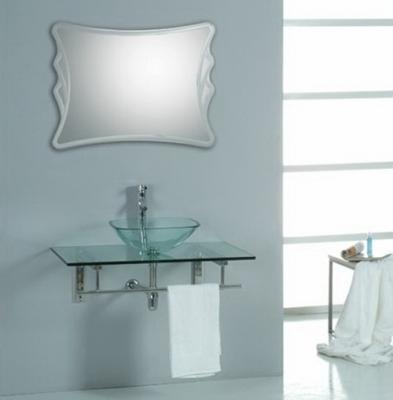 China Eco - Friendly Cheap Price Glass Bathroom Cabinets , Glass Bathroom Basin , Glass Bathroom Vanity for sale