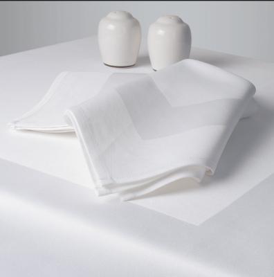 China Durable 5 Star Hotel Table Restaurant Dinner Simple White Linen Napkins for sale