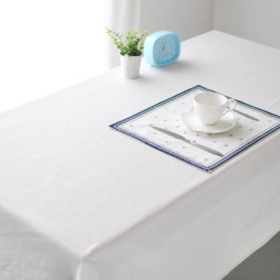 China Hot Sale 100% Cotton Shrink-Resistant Tablecloth Material White Color Towels for sale