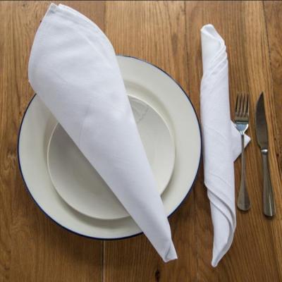 China Durable Hotel Table Linen Fabric In Nantong Supplier 100% Cotton White Towels for sale