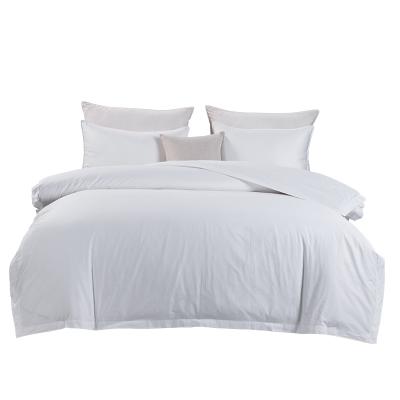 China Nondisposable White Sateen Cloth Percale Fabric 100% Pure Cotton Bed Sheets for sale