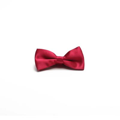 China Eco - Friendly Polyester Satin Plain Dyed Self Tie Bow Ties To Wedding Bow Tie for sale