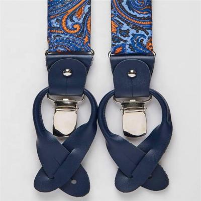 China Durable PU Leather Suspenders with MetalBelt Buckle for sale