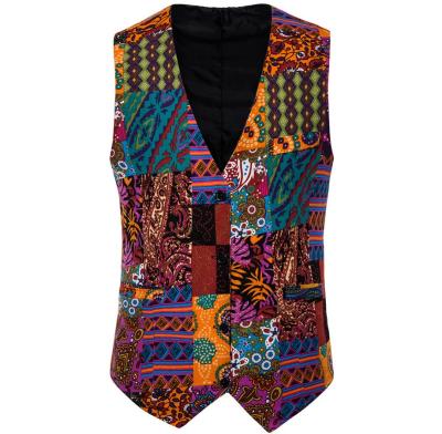 China Latest Design Anti Shrink Jacquard Woven Brand Vest Waistcoat Woman for sale